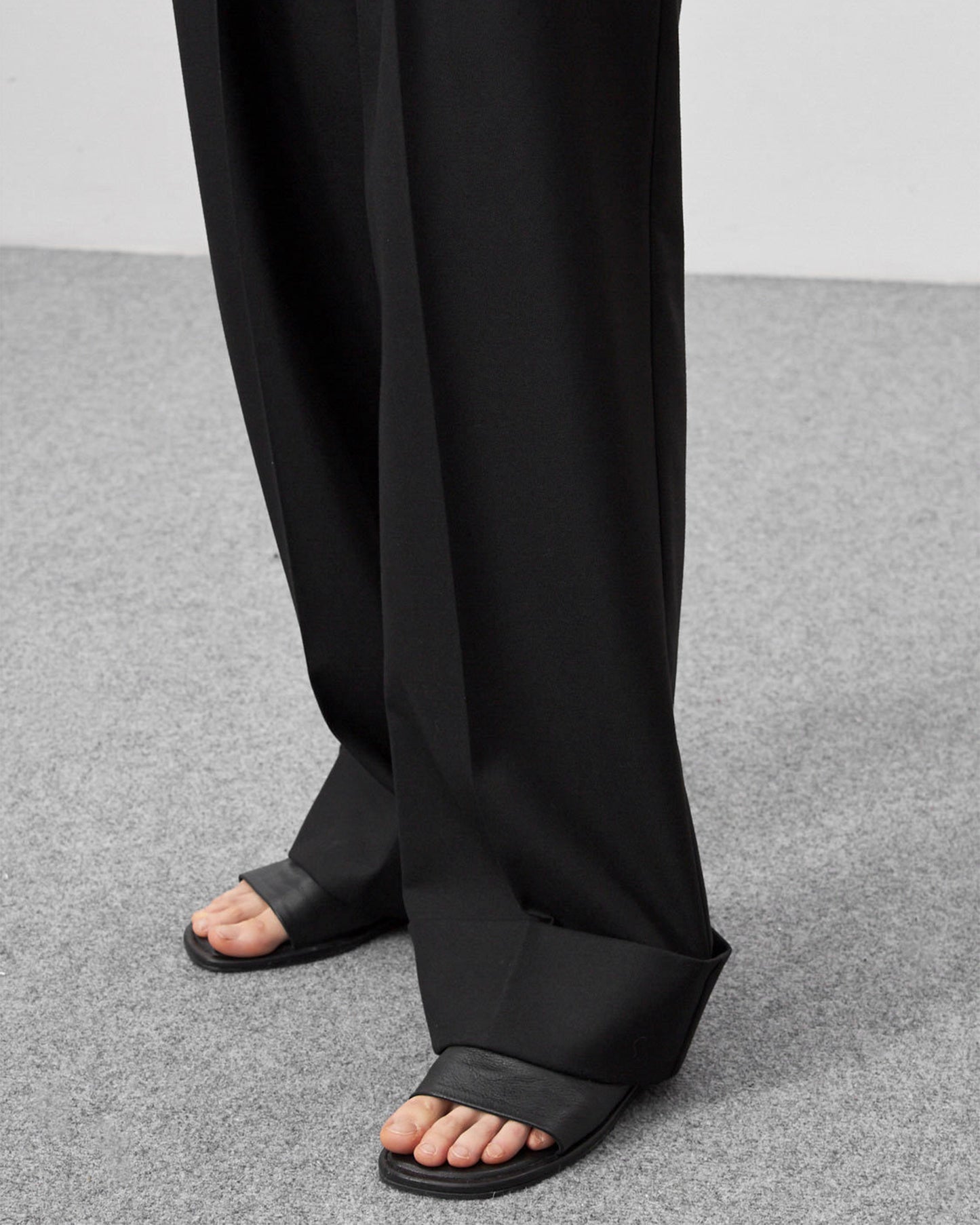 JEAAMKSSER Women’s Wide Leg Trousers Pants High Waisted Black Business Work Straight Leg Long Pants